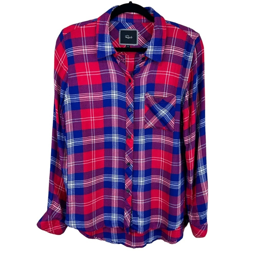Rails Hunter Plaid Button Down In Cobalt Cherry &… - image 2